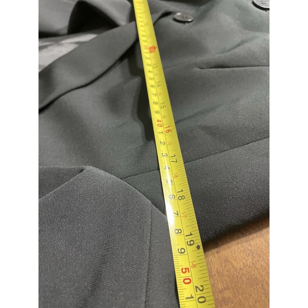 Anne Klein Women's 6 Suit Black 3 Signature Button Blazer Career Chic Y2K EUC - Picture 8 of 13